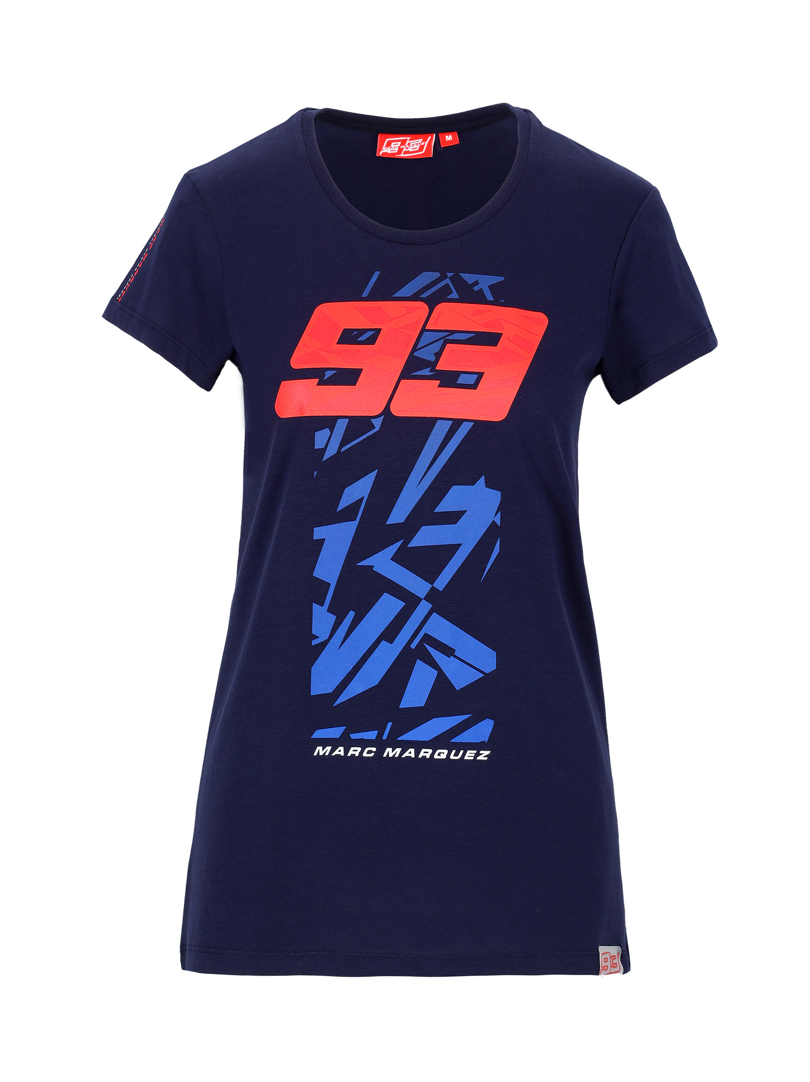 T-shirt femme MARC MARQUEZ 93 bleu marine vue devant