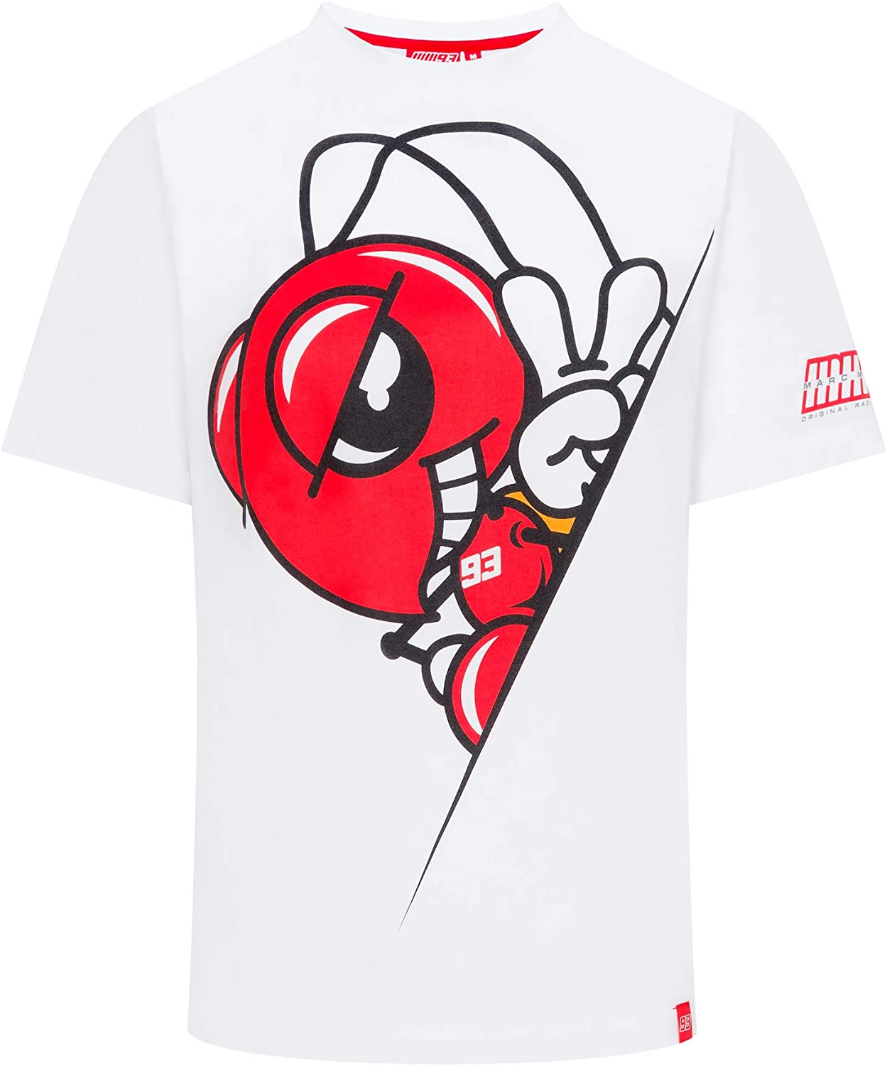 T-shirt Marc Marquez fourmi blanc vue devant