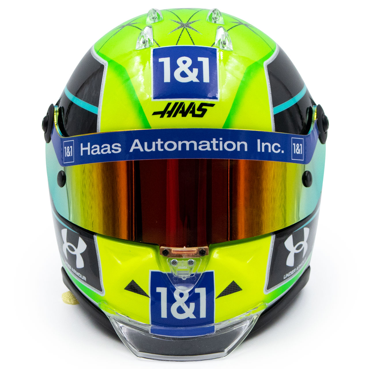 Mini casque Mick Schumacher 2022 Haas 1:2