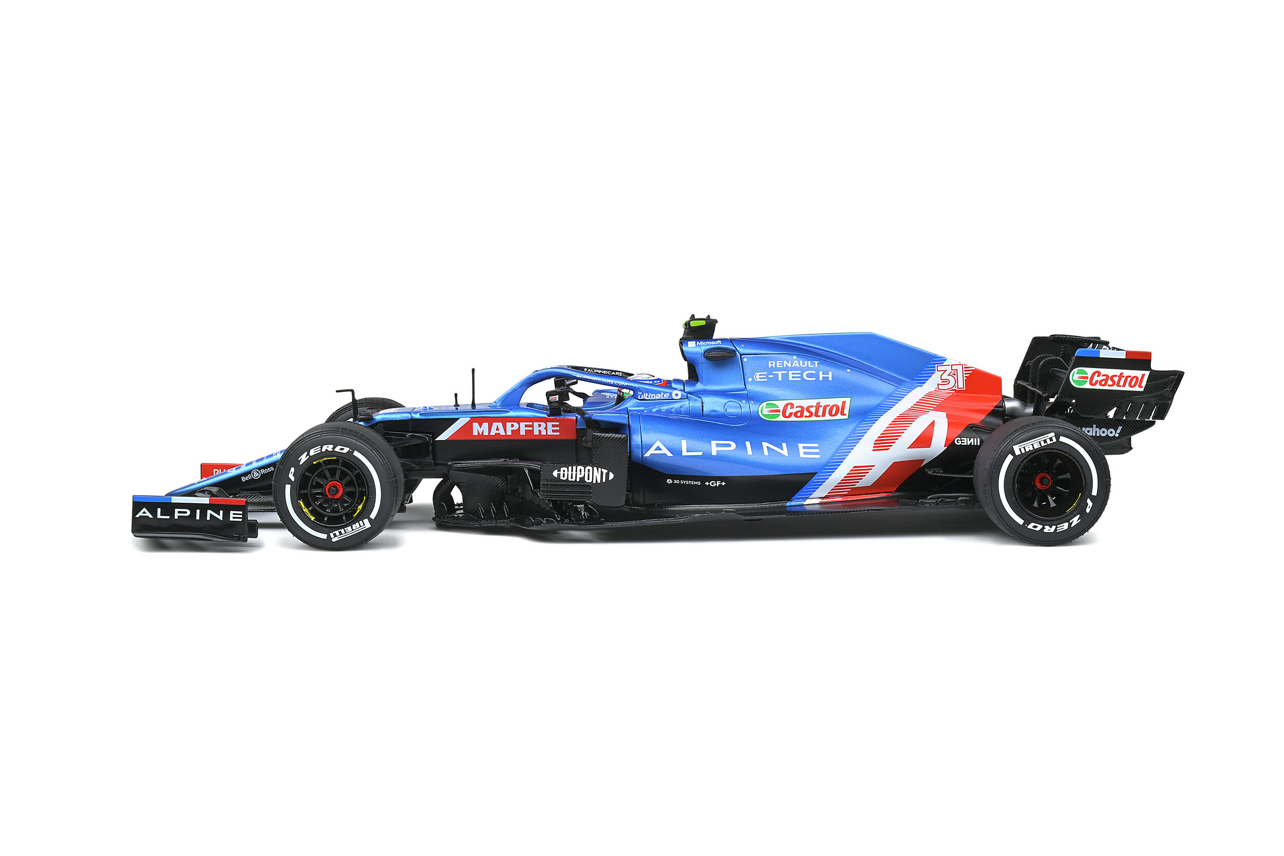 Formule 1 Esteban Ocon - Grand Prix Hongrie 2021 - Solido vue côté gauche