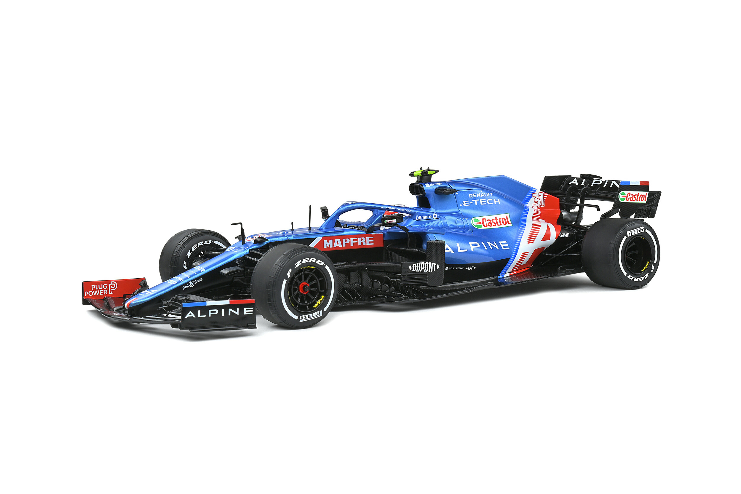 Formule 1 Esteban Ocon - Grand Prix Hongrie 2021 - Solido vue profil gauche