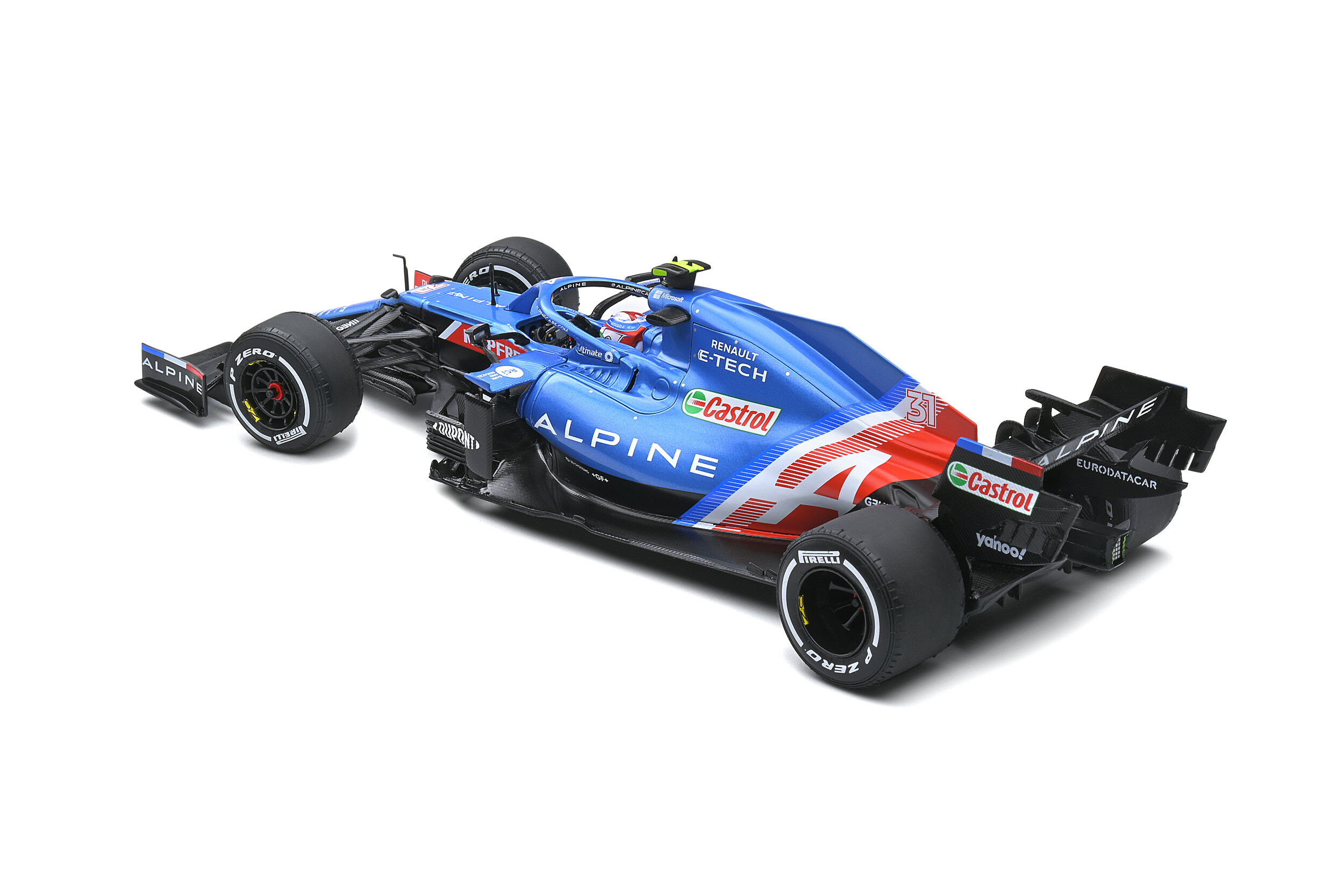 Formule 1 Esteban Ocon - Grand Prix Hongrie 2021 - Solido vue profil arrière