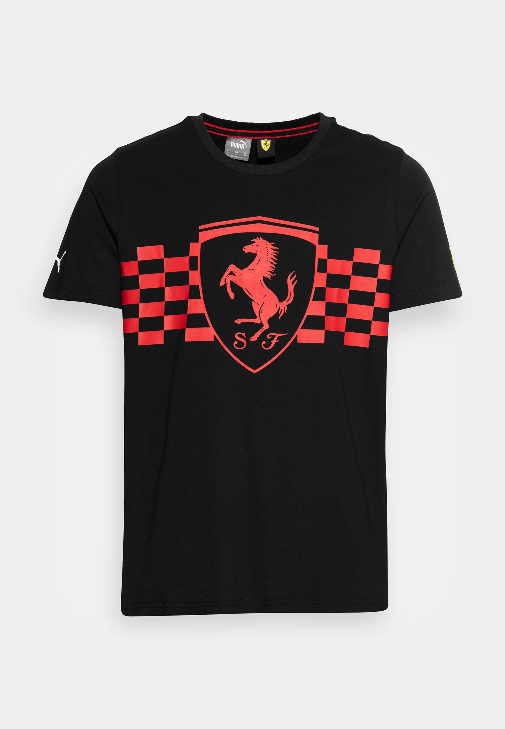 T-shirt Scuderia Ferrari PUMA noir vue devant