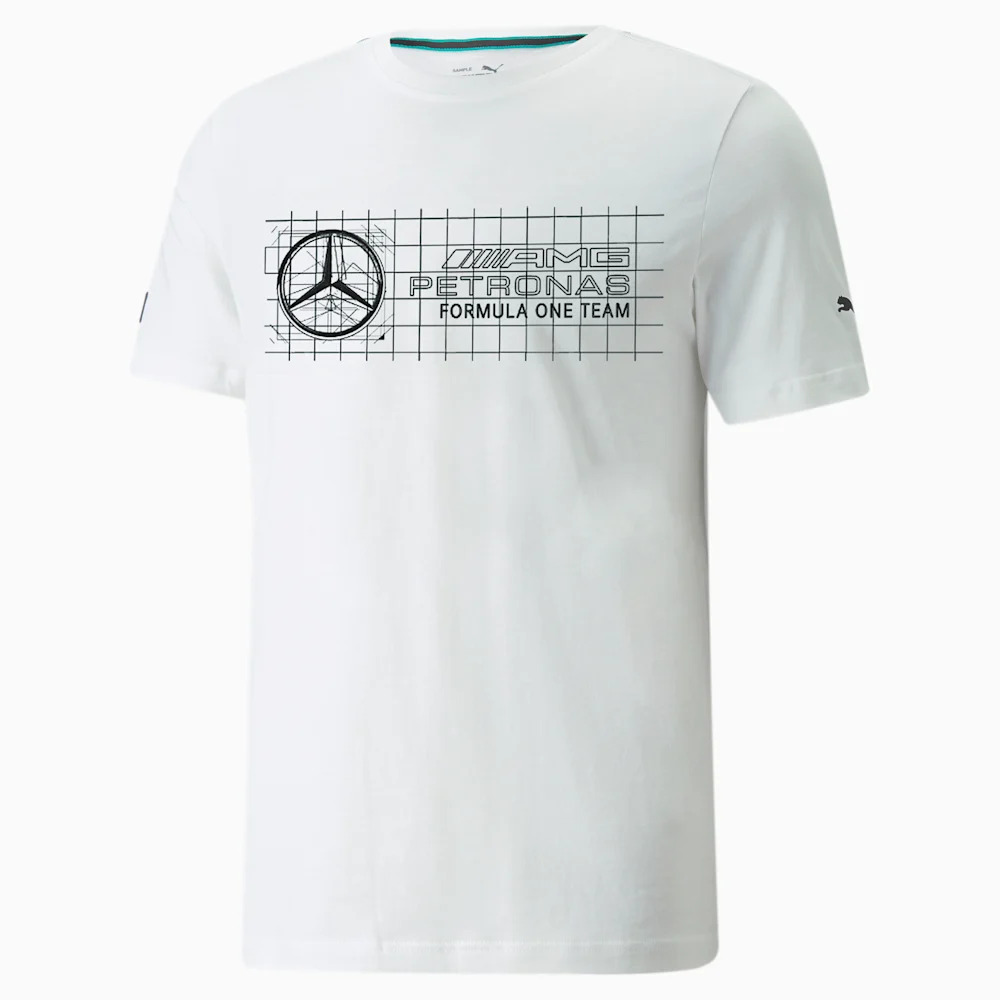 T-shirt Mercedes AMG Petronas blanc PUMA vue devant