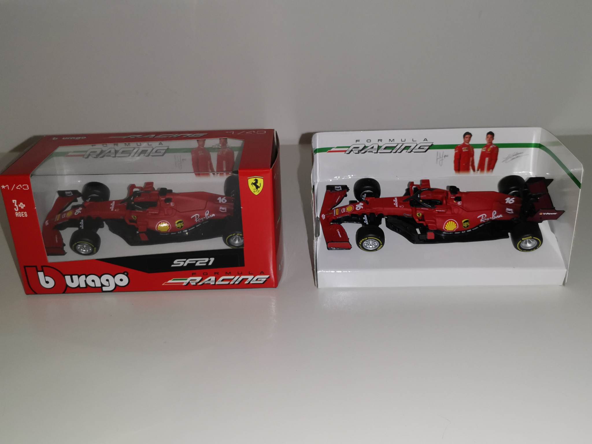 Bburago F1 de Charles Leclerc n° 16 Scuderia Ferrari SF21