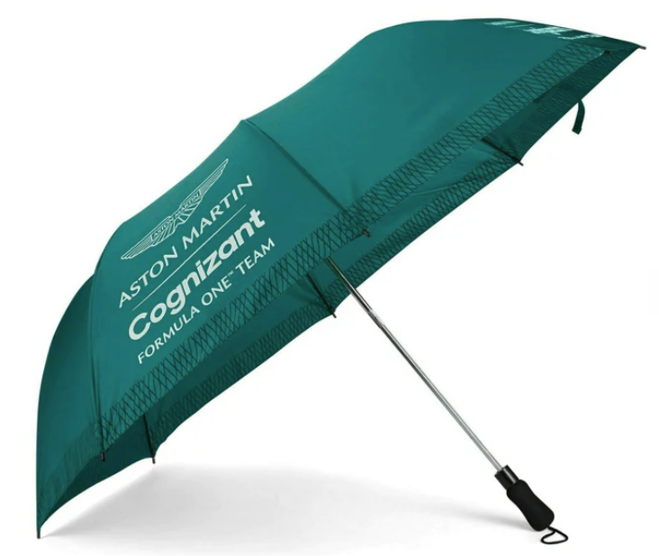 Parapluie compact Aston Martin vue ouvert