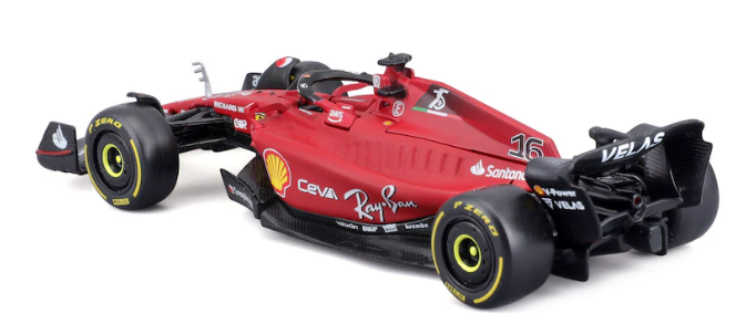 Bburago Charles Leclerc n°16 Scuderia Ferrari 2022 vue profil arrière