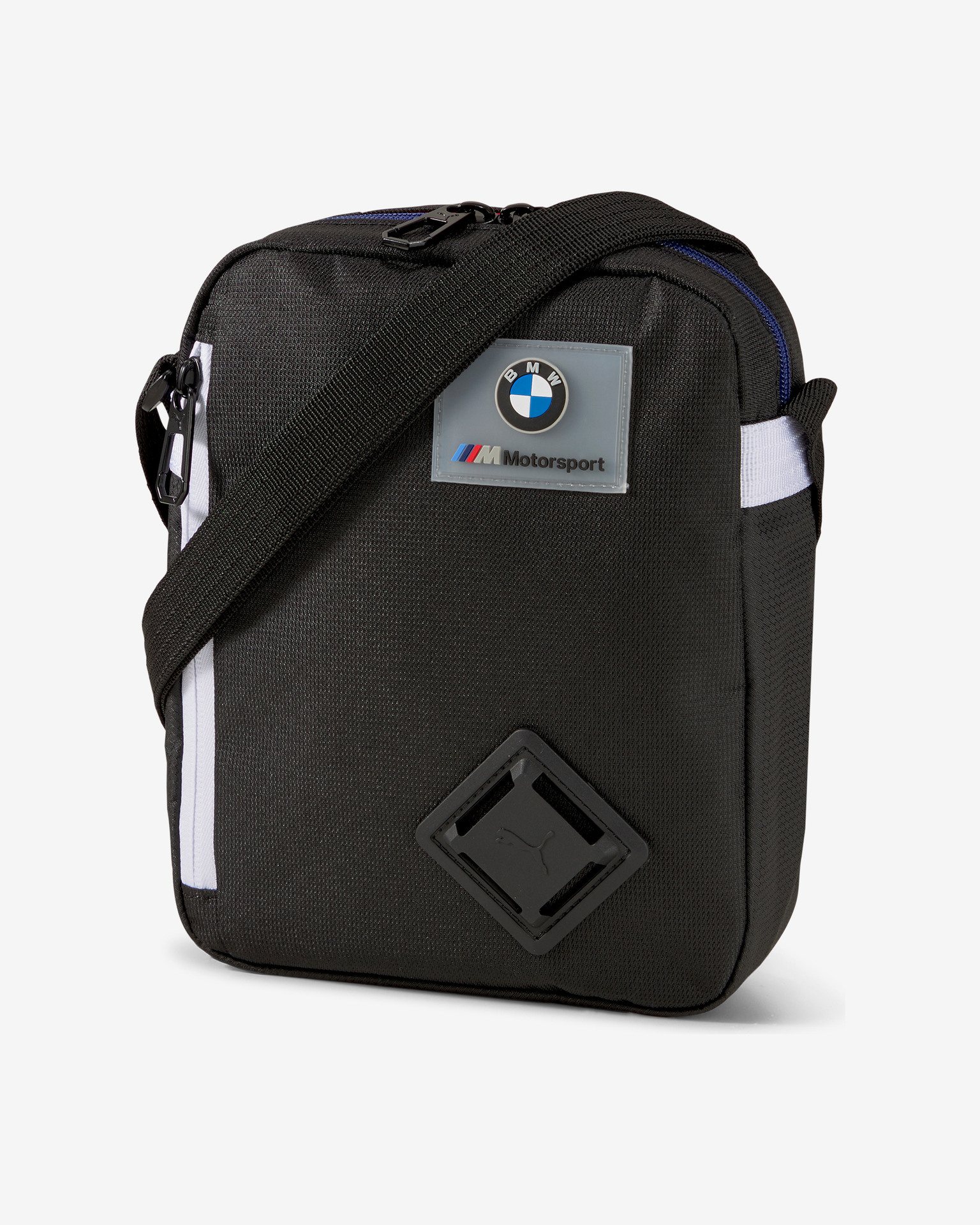 Large sac à bandoulière Pum BMW Motorsport noir vue devant