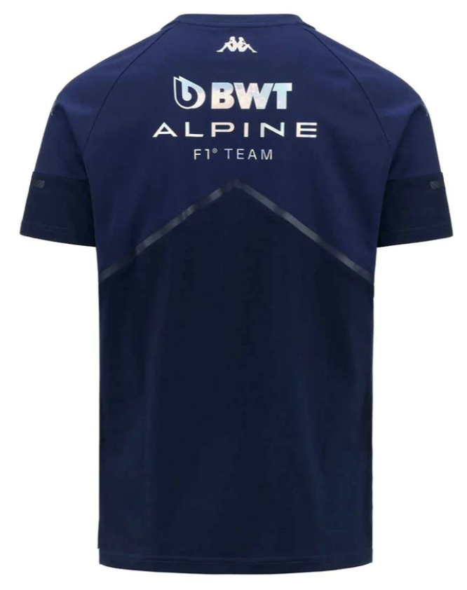 T-shirt Alpine F1 Team AYBI BWT bleu 2023 vue dos
