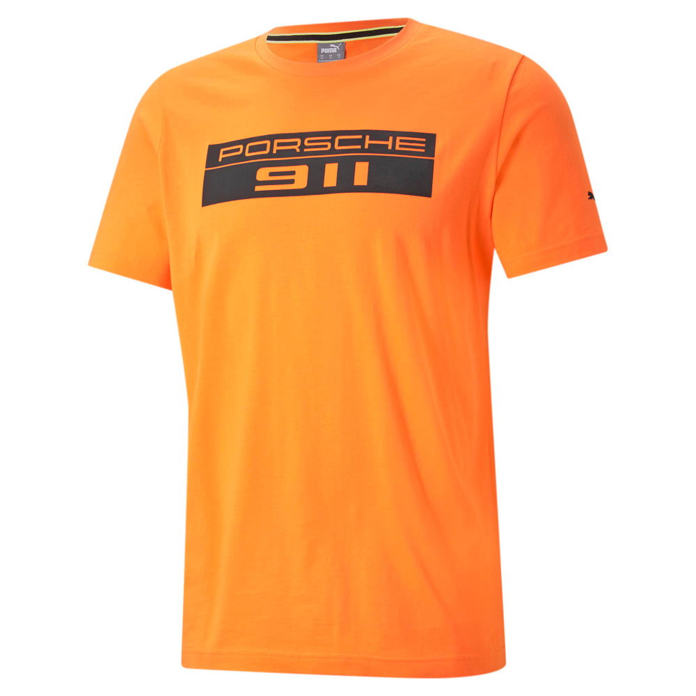 T-shirt homme Porsche Legacy orange 911 vue devant