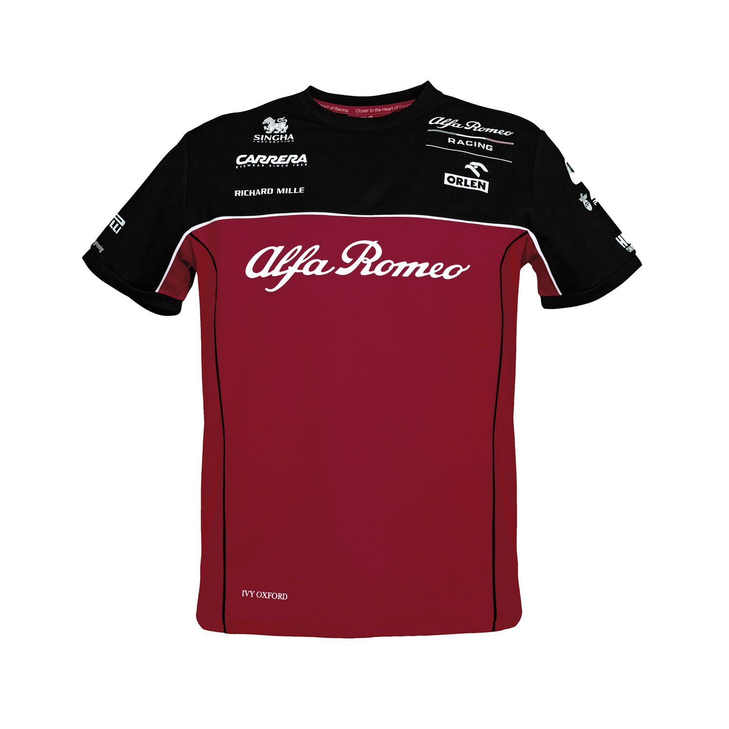 T-shirt Alfa Romeo bicolor vue devant