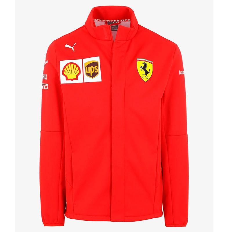 Veste softshell homme Scuderia Ferrari Team 2021 rouge vue devant
