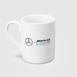 Tasse Mercedes AMG Petronas blanc 310 ml vue devant avec logo