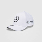 Casquette blanc Mercedes AMG Petronas Valtteri Bottas numéro 77 vue profil