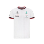 T-shirt homme Mercedes AMG Petronas Team 2021 blanc vue devant
