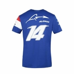 T-shirt homme ALPINE F1 Fernando Alonso bleu 14 vue dos