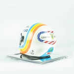 Mini Casque 2018 Fernando Alonso Daytona plexiglas vue côté arrière