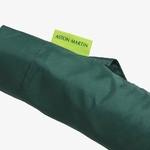 Parapluie golf Aston Martin F1 vert et vert citron vue housse avec étiquette