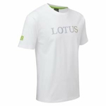 T-shirt homme Lotus blanc vue devant