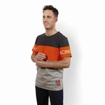 T-shirt homme KTM Red Bull Racing Letra Block gris orange vue avec mannequin