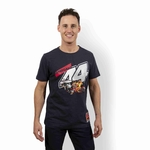 T-shirt homme KTM Red Bull Pol Espargaro 44 bleu marine vue avec mannequin
