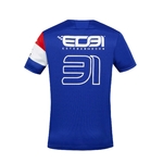T-shirt maillot enfant ALPINE F1 Esteban Ocon 31 bleu vue dos