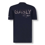 T-shirt pilote Alpha Tauri GASLY n° 10 bleu marine  vue dos
