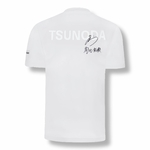 T-shirt pilote Alpha Tauri TSUNODA n° 22 blanc vue dos