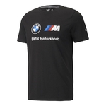 T-shirt BMW Puma MMS Essential noir vue devant