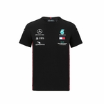 T-shirt enfant Mercedes AMG Petronas Team noir vue devant