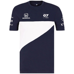 T-shirt homme Scuderia Alpha Tauri 2021 bleu marine vue devant