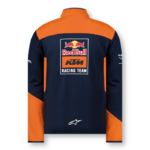 Veste softshell KTM Red Bull Racing Team 2022 bleu orange vue dos dos KTM22003