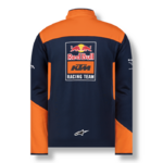 Pull demi-zip KTM Red Bull Racing Team bleu et orange vue dos KTM2204