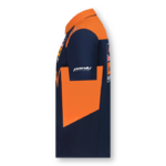 Polo KTM Red Bull Racing Team 2022 bleu et orange vue côté gauche KTM22007