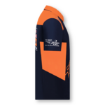 Chemise KTM Red Bull Racing Team 2022 bleu et orange vue côté droite KTM22006