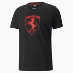 T-shirt Scuderia Ferrari Tonal Shield PUMA noir vue devant