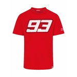 T-shirt homme MARC MARQUEZ 93 rouge vue devant avec numéro 93