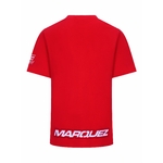 T-shirt homme MARC MARQUEZ 93 rouge vue dos avec lettrage MARQUEZ