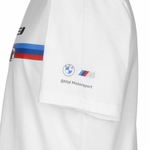 T-shirt BMW Motorsport Puma voiture graphique blanc vue côté