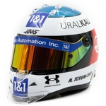 Mini casque Mick Schumacher 2021 Spa HAAS F1 Team vue profil