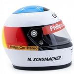 Mini casque Michael Schumacher 1991 vue côté