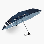 Parapluie compacte Alpha Tauri 2022 bleu marine vue ouverte
