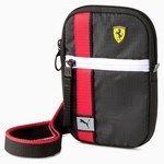 Mini sac à bandoulière Puma Scuderia Ferrari noir vue devant avec bretelle