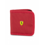 Portefeuille Puma Scuderia Ferrari rouge vue devant avec logo Ferrari