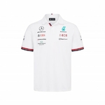 Polo Mercedes AMG Petronas Team 2022 blanc vue devant
