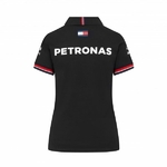 Polo femme Mercedes AMG Petronas Team 2022 noir vue dos