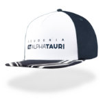 Casquette Alpha Tauri Team 2022 blanc bleu vue face