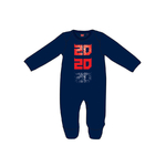 Combinaison pyjama bébé Fabio Quartararo 2022 cyber 20 bleu El Diablo vue devant