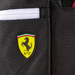Sac à bandoulière Puma Scuderia Ferrari noir vue zoom logo et zip