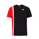 T-shirt Ducati Corse noir rouge blanc vue devant